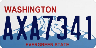 WA license plate AXA7341