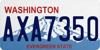 WA license plate AXA7350