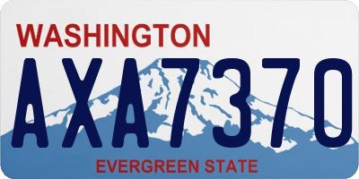 WA license plate AXA7370
