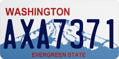 WA license plate AXA7371