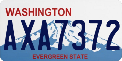 WA license plate AXA7372