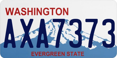WA license plate AXA7373