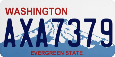 WA license plate AXA7379