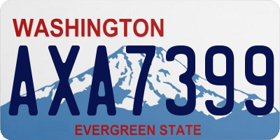 WA license plate AXA7399