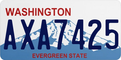 WA license plate AXA7425