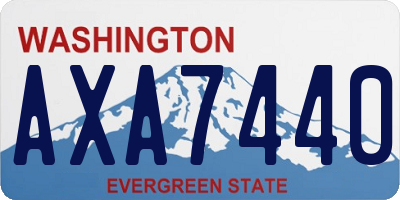 WA license plate AXA7440