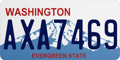 WA license plate AXA7469