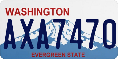 WA license plate AXA7470