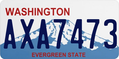 WA license plate AXA7473