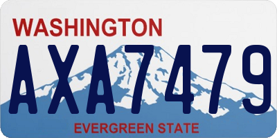 WA license plate AXA7479