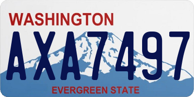 WA license plate AXA7497