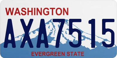 WA license plate AXA7515