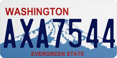 WA license plate AXA7544