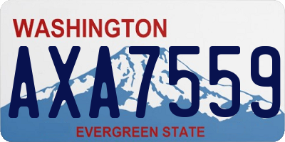 WA license plate AXA7559