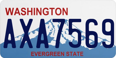WA license plate AXA7569
