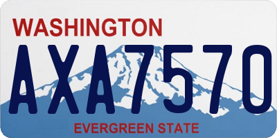 WA license plate AXA7570