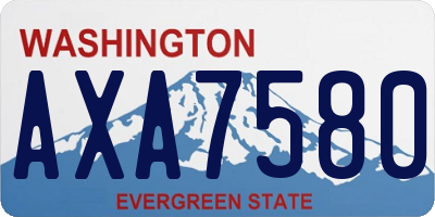 WA license plate AXA7580