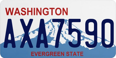 WA license plate AXA7590