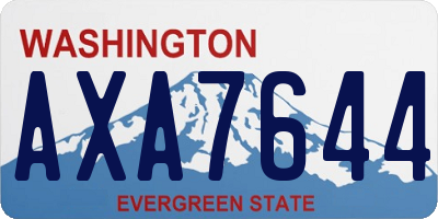 WA license plate AXA7644