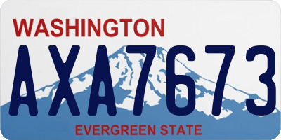 WA license plate AXA7673