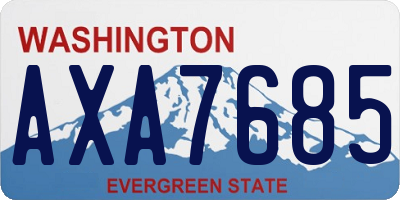 WA license plate AXA7685