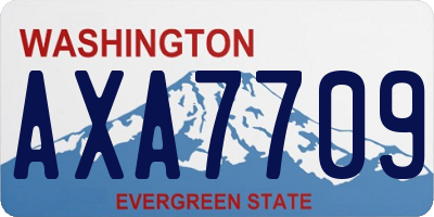 WA license plate AXA7709