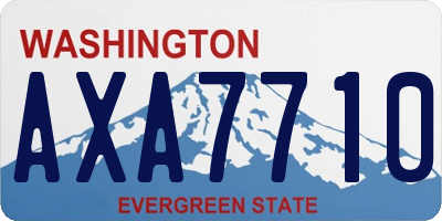 WA license plate AXA7710