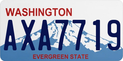 WA license plate AXA7719
