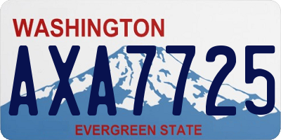 WA license plate AXA7725