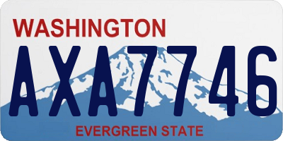 WA license plate AXA7746