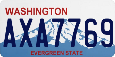 WA license plate AXA7769