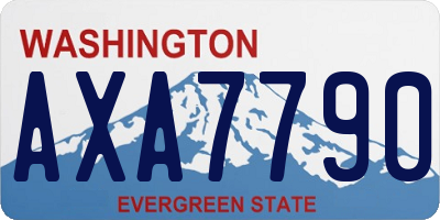 WA license plate AXA7790