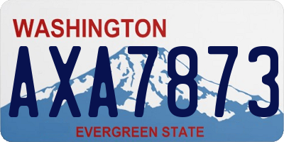WA license plate AXA7873