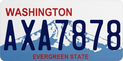 WA license plate AXA7878
