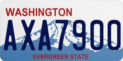 WA license plate AXA7900