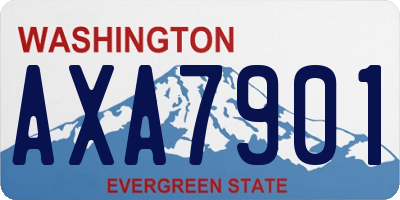 WA license plate AXA7901