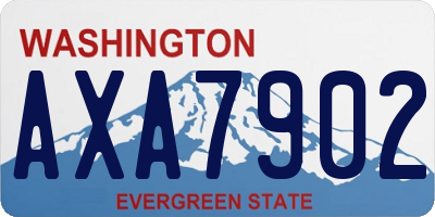 WA license plate AXA7902