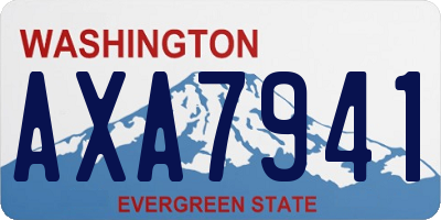 WA license plate AXA7941
