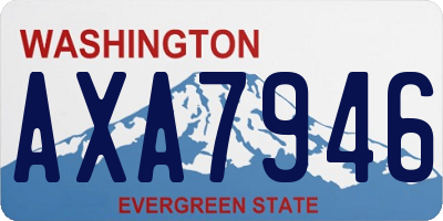 WA license plate AXA7946
