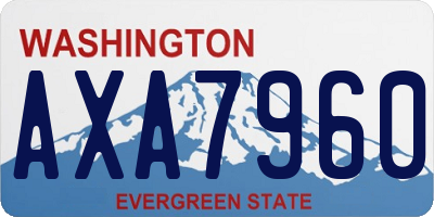 WA license plate AXA7960