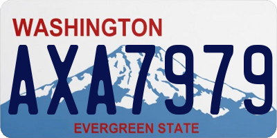 WA license plate AXA7979