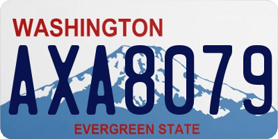 WA license plate AXA8079