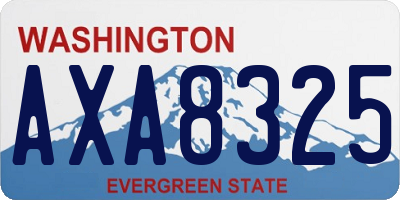 WA license plate AXA8325