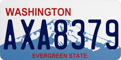 WA license plate AXA8379