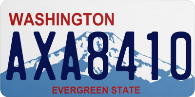 WA license plate AXA8410