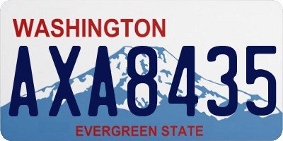 WA license plate AXA8435