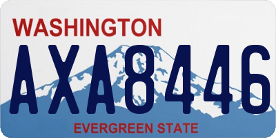 WA license plate AXA8446