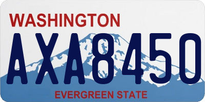 WA license plate AXA8450