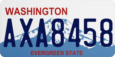 WA license plate AXA8458