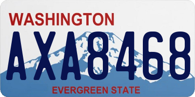 WA license plate AXA8468